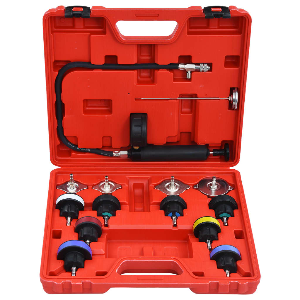 14 - piece pressure tester for cooling systems & radiator caps - 5 - CJ