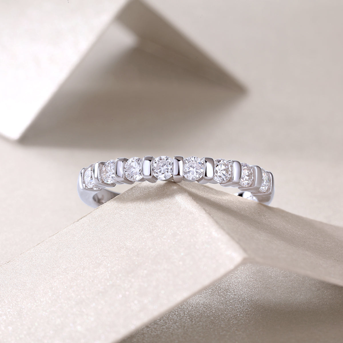 1Luxury Fashion Diamond Ring, Moissanite Silver Ring Prohibit TikTok sales - 5 - CJ