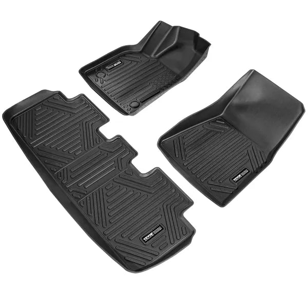Automotive Floor Mats Fits For Tesla Model Y 2021 - 2024 3 Pcs TPE Liners - 5 - CJ