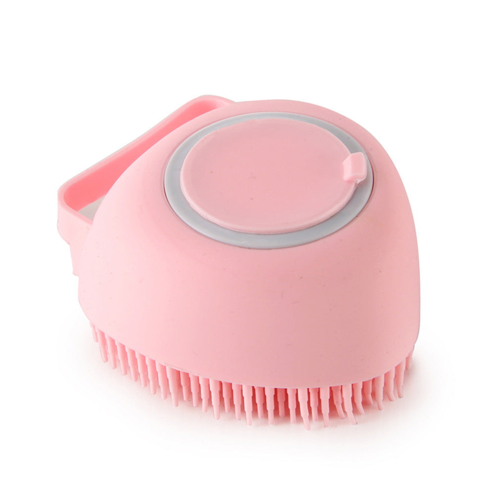 Silicone Dog Bath Massage Gloves Brush Pet Cat Bathroom Cleaning Tool Comb Brush For Dog Can Pour Shampoo Dog Grooming Supplies - 0 - CJ
