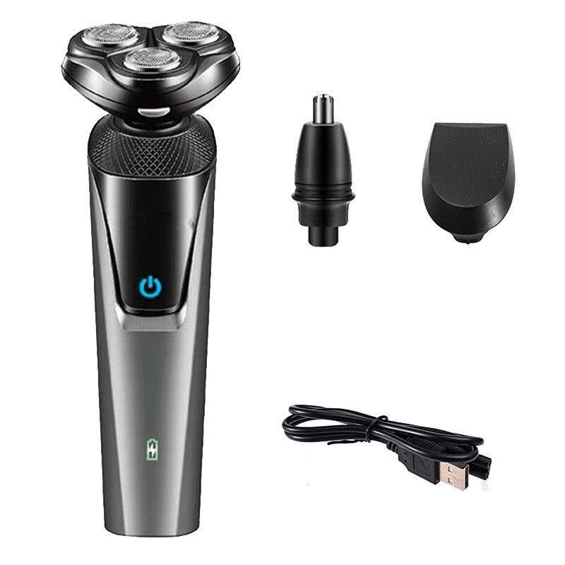 Electric Shaver Mens Razor Rotary Waterproof Pop - Up Beard Trimmer Wet Dry Cordless Nose Hair Cutting Barber Shaving Machine - 5 - CJ