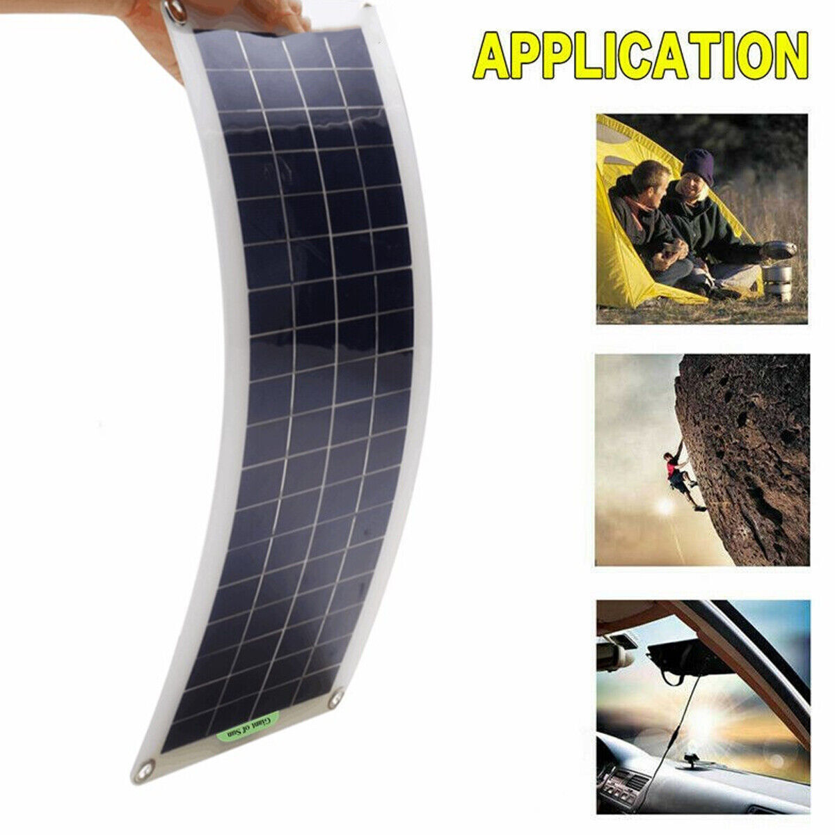 220W Inverter100W Solar Panel Kit USB Battery Charger Convert AC,DC Outdoor USA - 5 - CJ