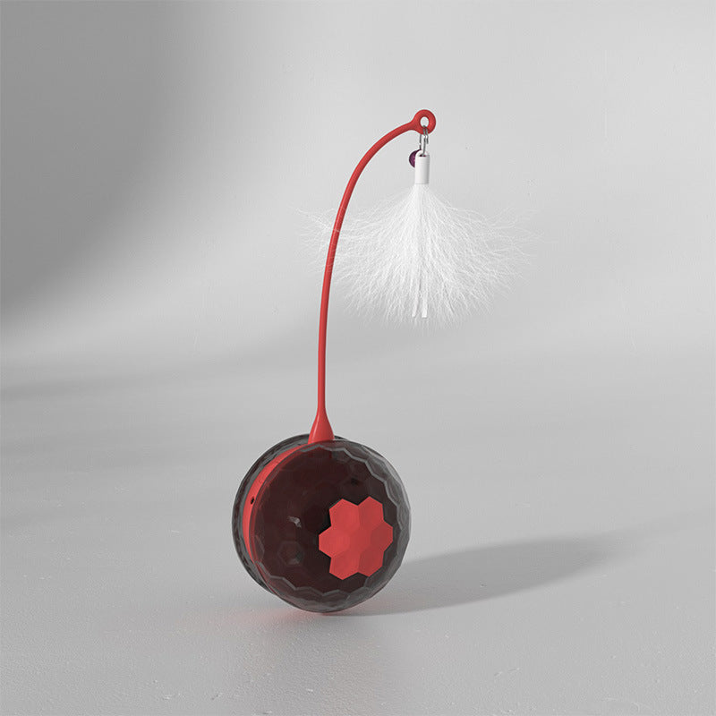 Enjoying Electric Intelligent Bite Resistant Cat Toys Pet Products - 0 - CJ - Red - USB - CJMY159951201AZ