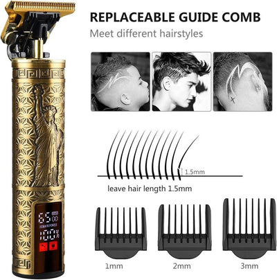 Beard Trimmer Hair Clippers Cordless Hair Cutting Kit Barber Shaving Machine For Men USB Rechargeable 1 PCS - 5 - CJ