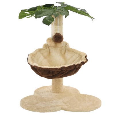 Cat Scratching Post with Sisal Scratching Bar 50 cm Beige and Brown - 5 - CJ