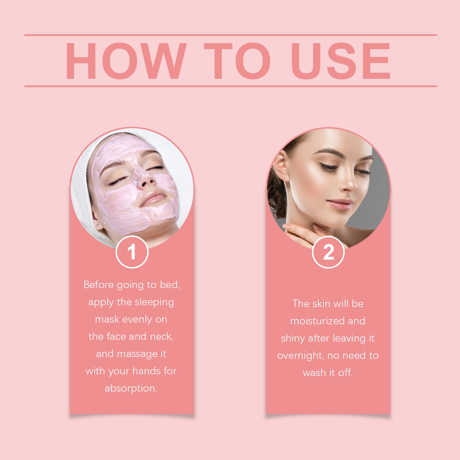 OUHOE Hydrating Sleep Mask Hydrating And Brightening Hydrates Facial Skin Soft And Moisturizing Leave - In Sleep Mask - 5 - CJ