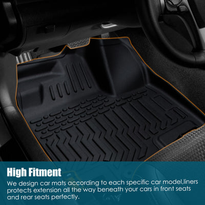 Car Floor Mats For 23 - 24 CRV Hybrid Black All - Weather TPE Rubber Car Mats - 5 - cjdropshipping