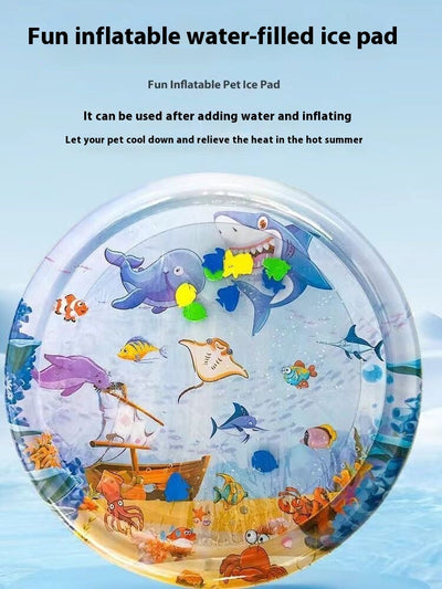 Summer Cooling Pet Water Bed Cushion Ice Pad Dog Sleeping Square Mat For Puppy Dogs Cats Pet Kennel Cool Cold - 0 - CJ