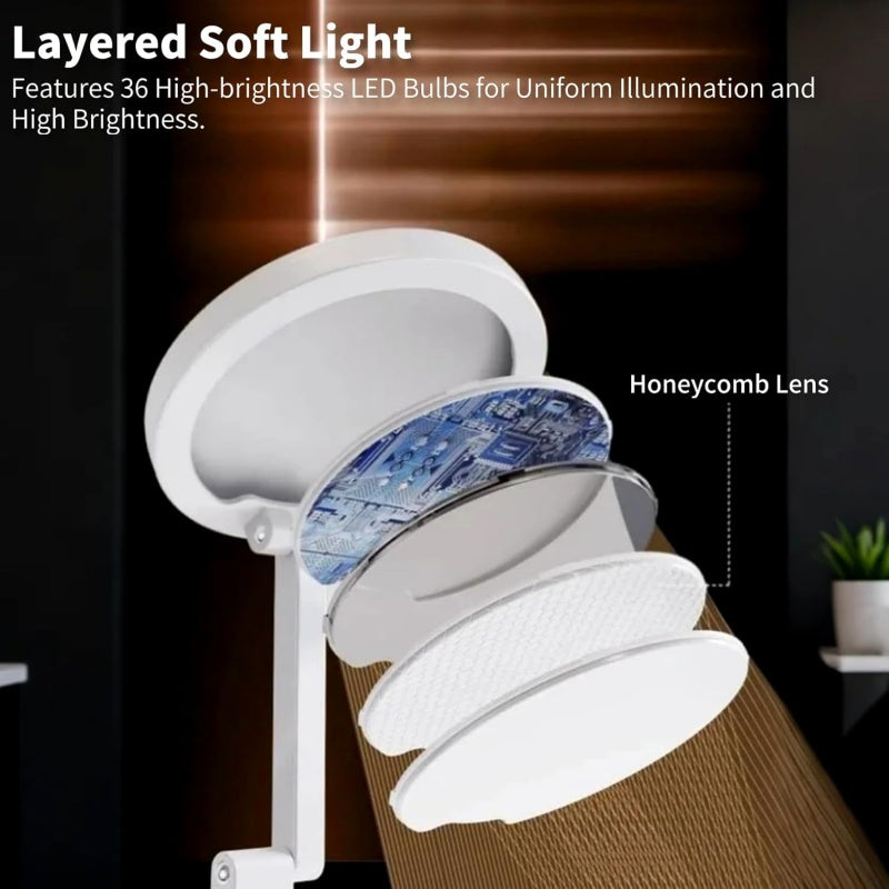 Foldable Book Lamp With LED Clock & Touch Control Night Light For Office, Bedroom, Study - 5 - CJ