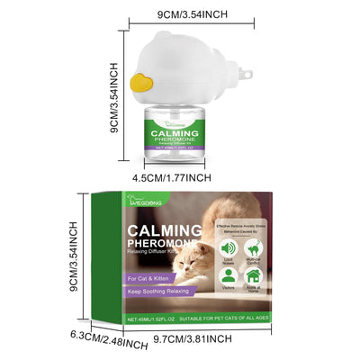 Yegebang Cat Emotional Care Set Pet Cat Soothing Calm Estrus Irritability Mood Noise Reduction Care - 5 - CJ