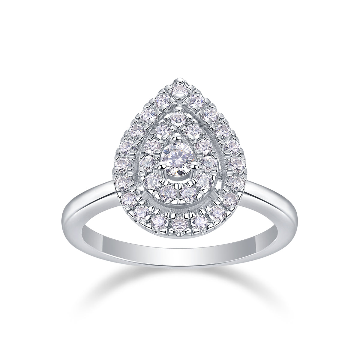 1Set Of Large Diamond Rings Luxury Fashion Set With Moissanite Silver Rings Prohibit Tk Sales - 5 - CJ