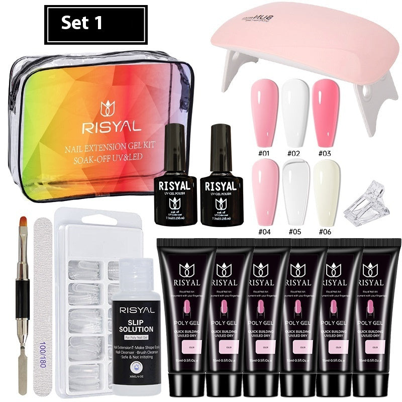UV Polish Full Set Of Crystal Extended Glue Paper - free - 0 - CJ