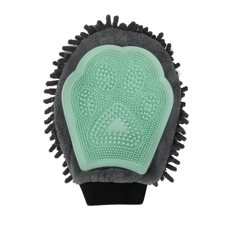 Pet Bathing Brush 2 - in - 1 Grooming Glove Elegant Dog Grooming Tool For Brushing, Massaging, And Drying Pet Grooming Kit For Dog Cat 2 - Sided Bathing Brush Cleaning Massage Glove - 5 - CJ