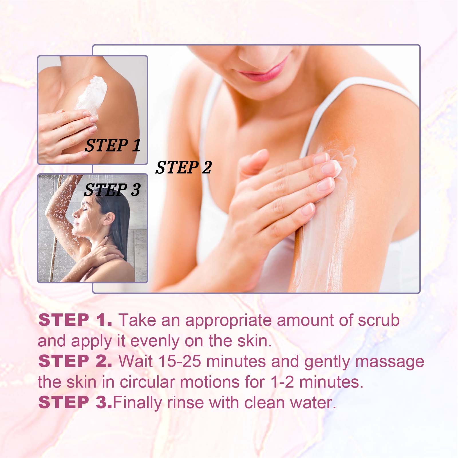 OceAura Blueberry Whipped Scrub, Exfoliating Tender Lighten Body Dull Brightening Skin Scrub - 5 - CJ