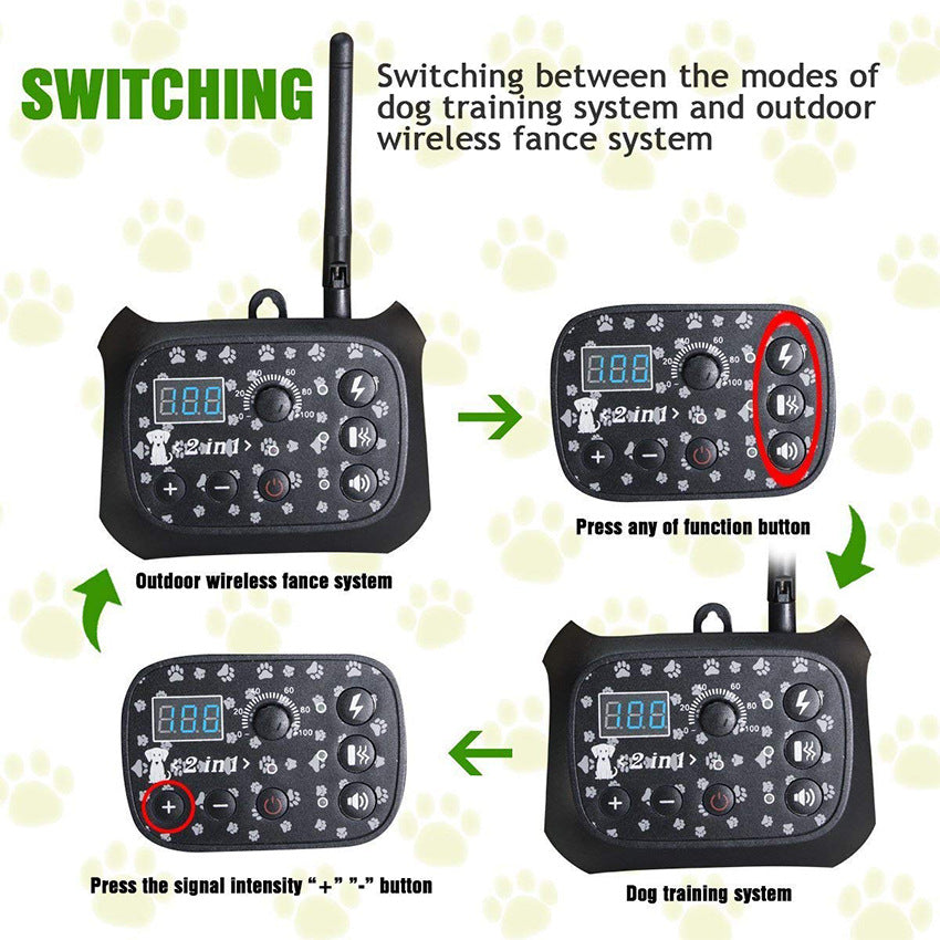 Automatic Remote Control Dog Trainer Pet Wireless Fence - 0 - CJ