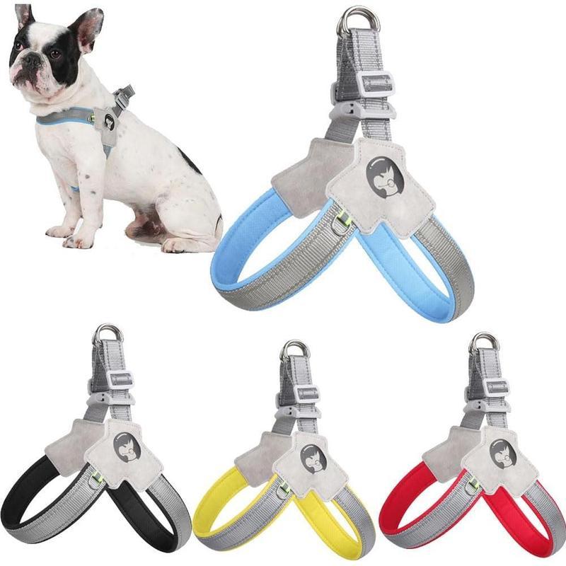 Pet Dog Cat Harness, Pet Harness With LeashSet, Adjustable Puppy Harness ComfortableReflective Easy Control Dog With Leather Leash,.No - Pull No Choke Pet Harness For TrainingWalking - 5 - CJ