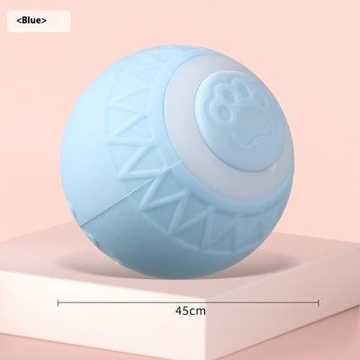 Automatic Moving Bouncing Rolling Ball Smart Cat Toy Ball Self - Moving Kitten Toy For Indoor Cat Kitten - 0 - CJ - Cat Claw Blue - Rechargeable - CJMY191983405EV