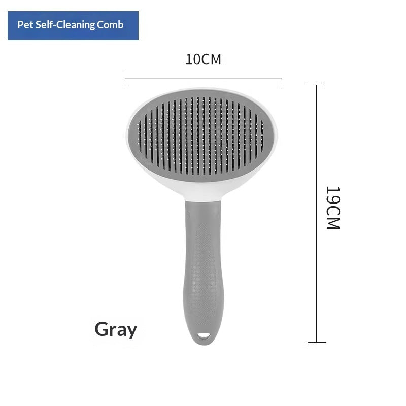 One - click Pet Hair Removal Steel Comb For Cats And Dogs - 0 - CJ