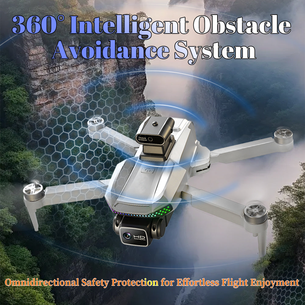 S50 PRO GPS Drone With 2 Batteries, 4.5-inch Large Screen Remote, Real-Time HD Camera, Obstacle Avoidance, Extended Flight Time