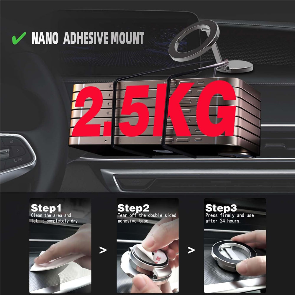Mobile Phone Holder, Adjustable Magnetic Car Phone Holders - 5 - CJ