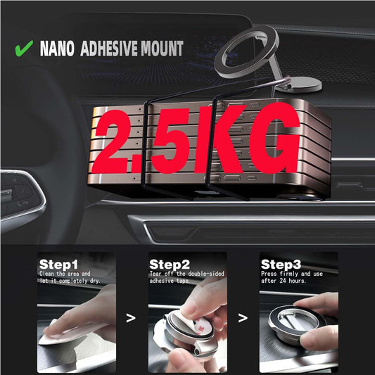 Mobile Phone Holder, Adjustable Magnetic Car Phone Holders - 5 - CJ