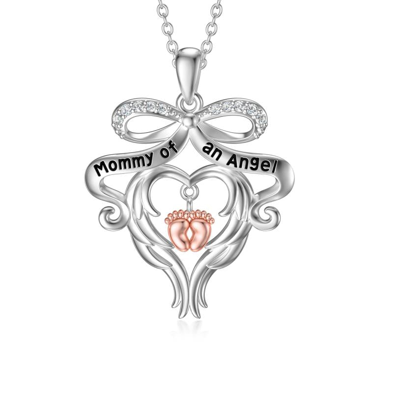 925 Sterling Silver Memorial Grieving Mommy of an Angel Jewelry for Women - 5 - cjdropshipping