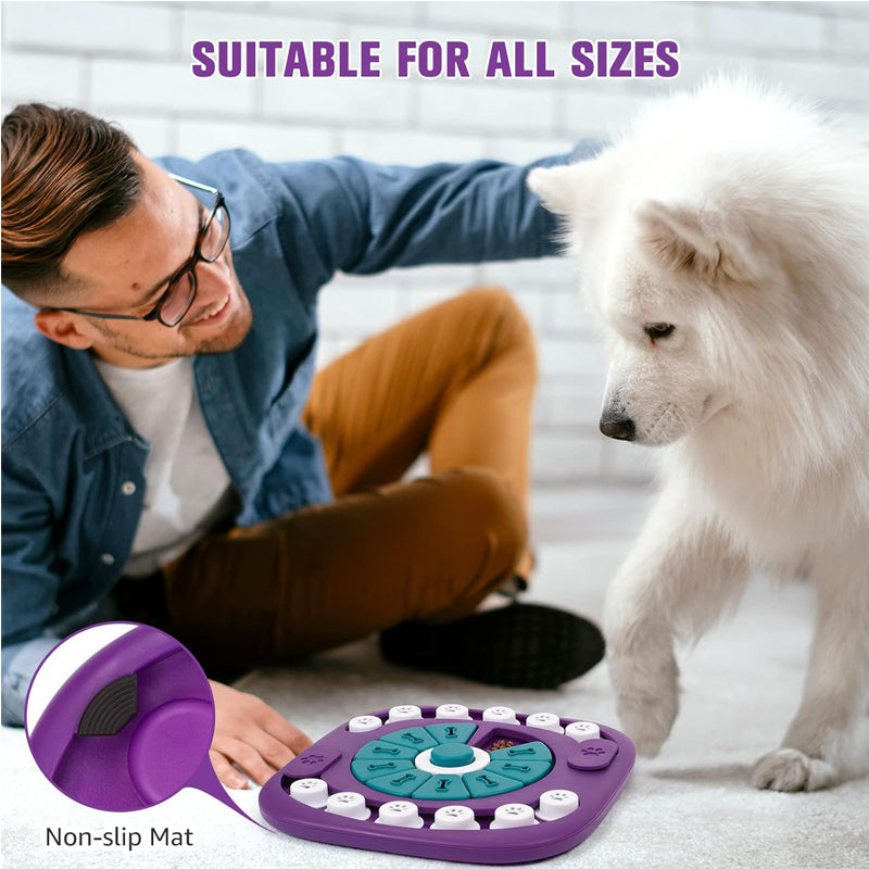 Dog Puzzle Toys, Interactive Treat Puzzle Dog Enrichment Toys For Large Medium Small Dogs - 5 - CJ