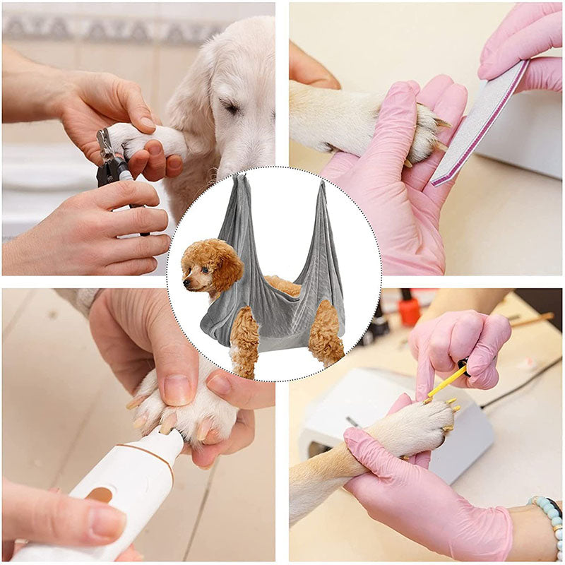 Pet Dog Cat Grooming Hammock Harness Dog Hammock Restraint Bag Helper Breathable Dogs Grooming Trimming Hammock Helper Cats - 5 - CJ