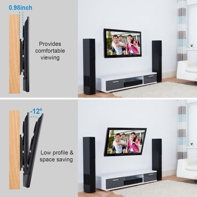 1Pc TV Wall Mount Tilt Dual Arm TV Mount Brackets Maximum VESA 400x400mm For 26 - 55in TVs - 5 - CJ