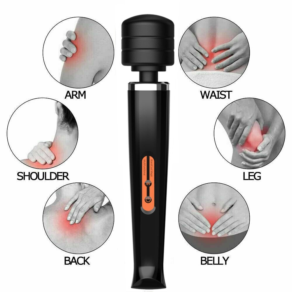 Magic Massager Wand Vibration 10 Speeds Vibrating Massage Full Body Magic Therapy Motor USB Rechargeable - 5 - CJ
