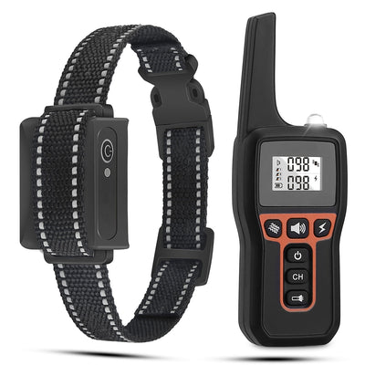 Train Collar OR Receiver Only Options - 3280FT Dog Training Collar IP67 Waterproof Pet Beep Vibration Electric Shock Collar 3 Channels Rechargeable Transmitter Receiver Trainer With Flashlight - 5 - CJ