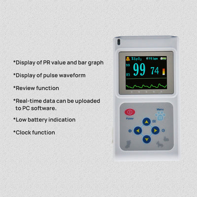 Veterinary Color Display CMS60D - VET Pulse Oximeter Spo2 Probe PR VET Monitor - 5 - CJ