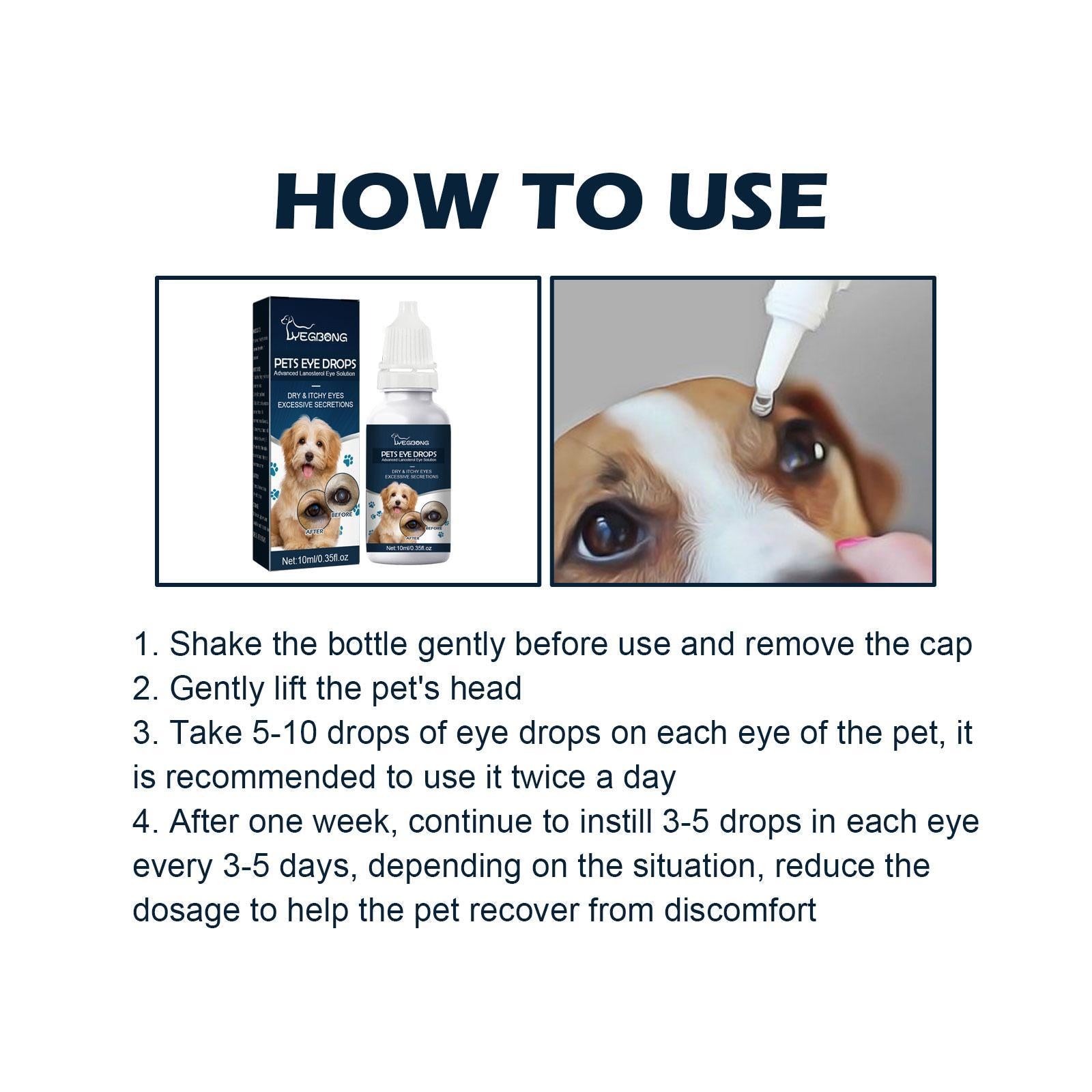 Igbang Pet Eye Drops For Cats And Dogs To Remove Tear Marks, Relieve Itchy Eyes And Clean - 5 - CJ