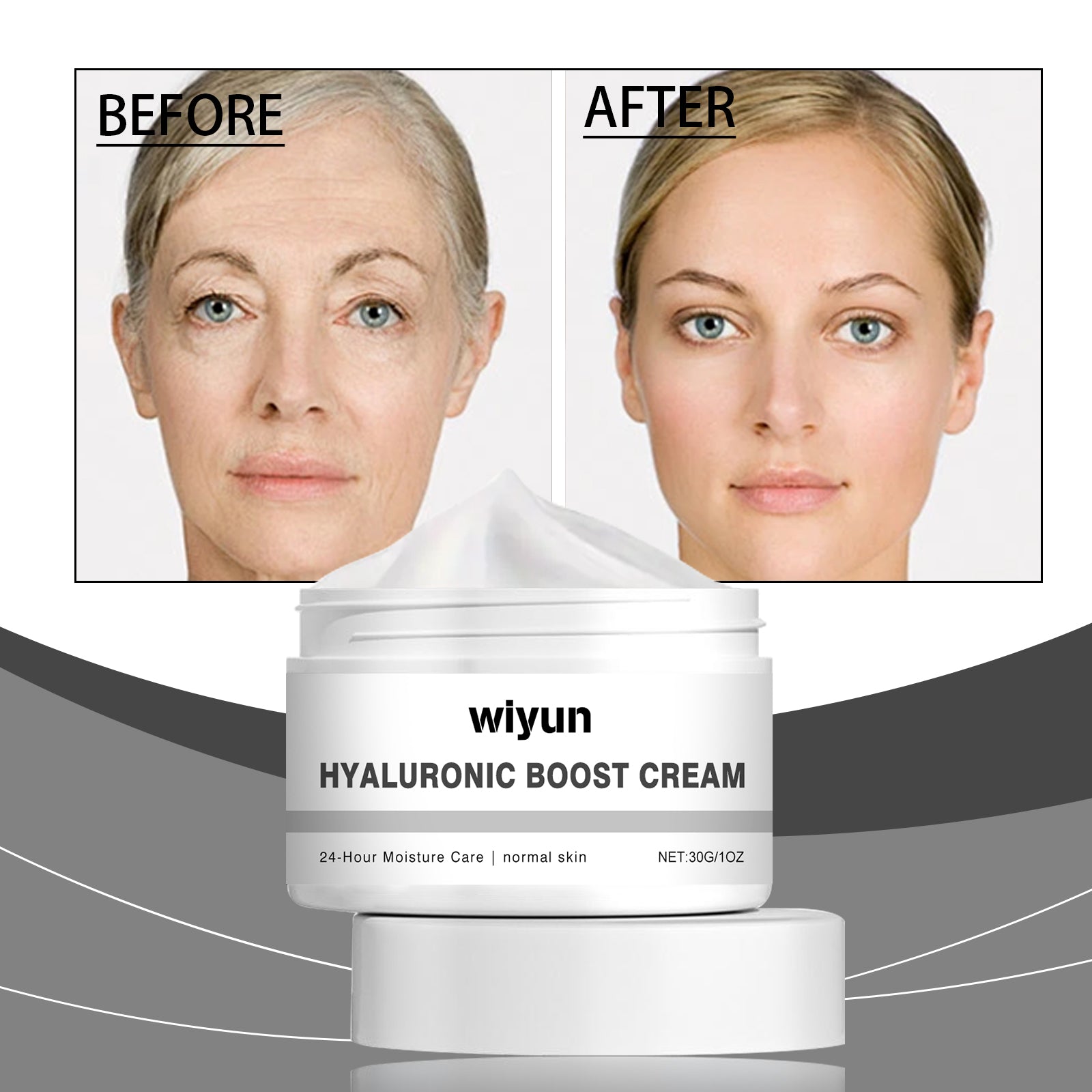 Wiyun Hyaluronic Acid Moisturizing Moisturizer, Improves Skin Elasticity And Moisturizes Skin Daily Care Cream - 5 - CJ