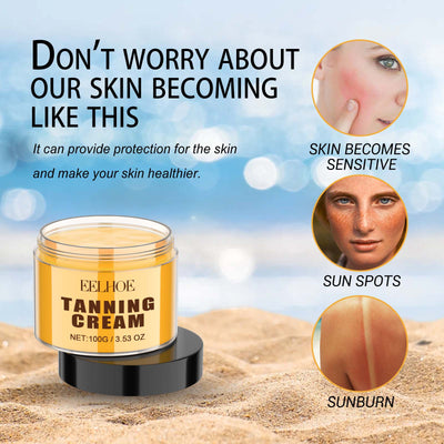 EELHOE Tanning Cream, Quick Tan Natural Comfort Tan Non - Greasy Moisturizer - 5 - CJ