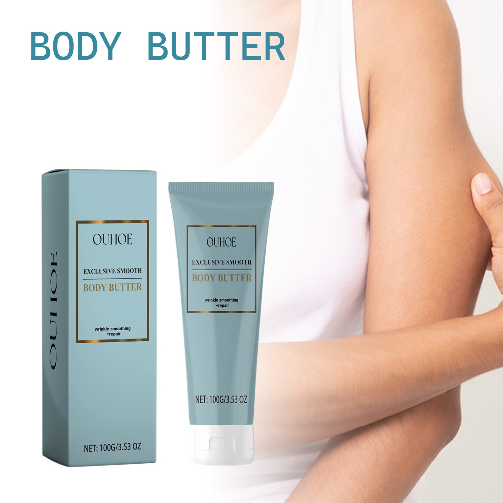 OUHOE Body Butter, Nourish Clean Skin Moisturizing Delicate Pore Shine Anti - Wrinkle Cream Body - 5 - CJ
