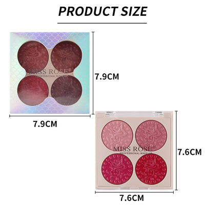 MISS ROSE Lipstick Compact 4 Color Lip Gloss Plate Moisturizing Easy To Color Lipstick Foreign Trade Exclusive For Cross - border In Stock Wholesale - 0 - CJ