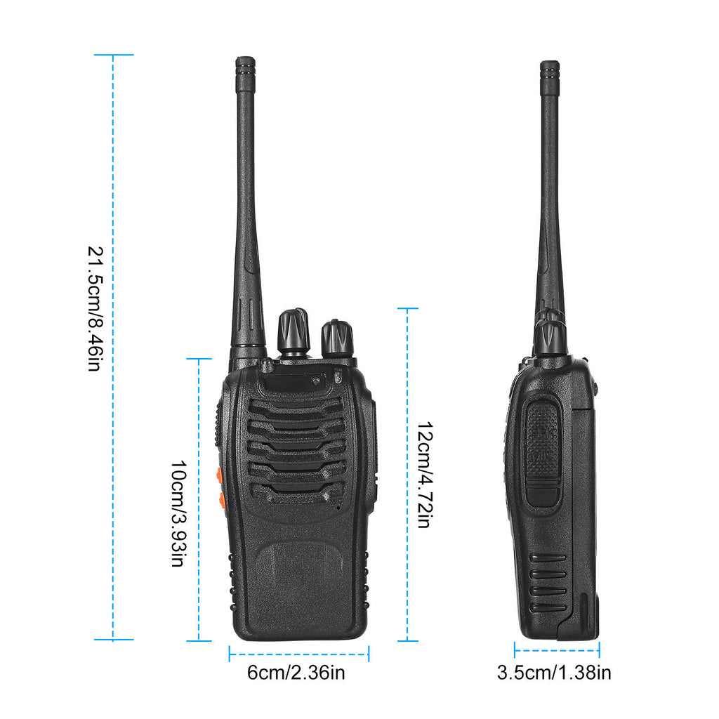 2 X Baofeng BF-888S Walkie Talkies Two Way Radio UHF 16CH 400-470MHZ Long Range