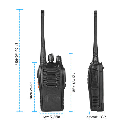 2 X Baofeng BF - 888S Walkie Talkies Two Way Radio UHF 16CH 400 - 470MHZ Long Range - 5 - CJ