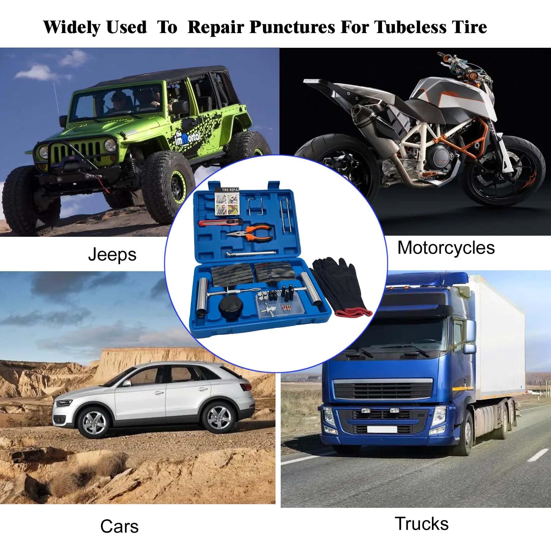 Portable Car Tire Repair Kit - 5 - cjdropshipping