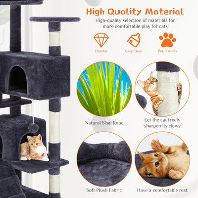 Multi Functional Cat Treehouse Cat Climbing Frame - 5 - CJ