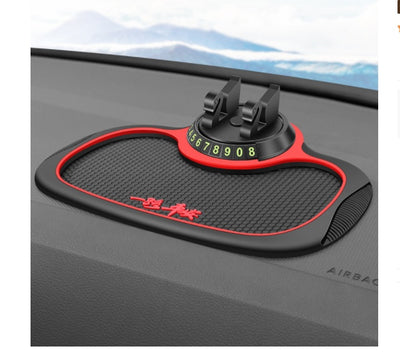 Non - Slip Car Phone Pad For 4 - in - 1 Car Parking Number Card Anti - Slip Mat Auto Phone Holder Sticky Anti Slide Dash Phone Mount - 0 - CJ