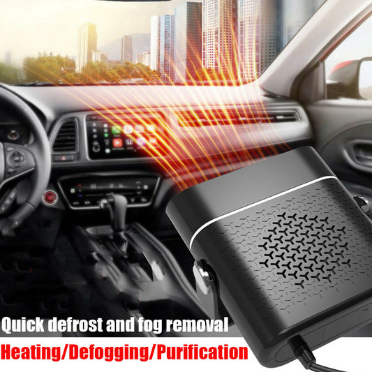 3 In 1 Car Heater Defogger Plug In Cigarette Lighter Mini Car Heater Defroster ABS Car Heaters Fan Defogger Anti - Fog - 0 - CJ