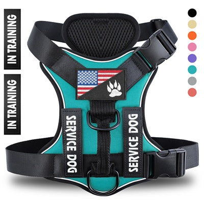 Reflective Breathable Solid Color Polyester Dog Strap - 5 - CJ