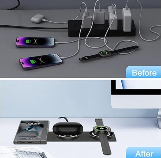 Wireless Charger For Phone, Watch & Earbuds - 5 - CJ
