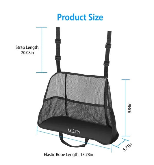 Car Net Pocket Handbag Holder Car Storage Netting Pouch Seat Side Storage Mesh Organizers Bag - 5.0 - cjdropshipping