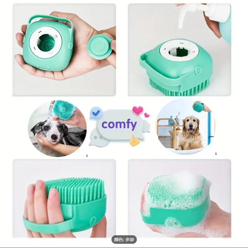 7pcs Pet Grooming Kit, Self - Cleaning Brush Shedding Kit With Nail Clipper, Flea Comb, Shampoo Bath Brush, Finger Toothbrush - 5 - CJ