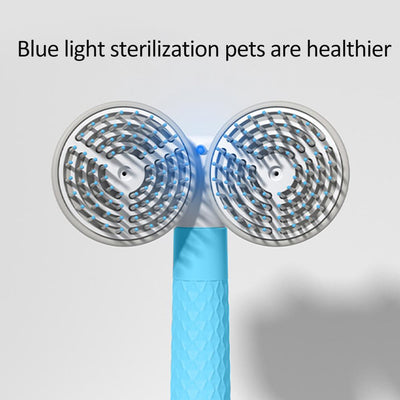 Pet Cat Brush Dog Slicker Brush Double - headed Negative Ion One - button Self Cleaning Dog Cat Hair Removal Pets Products - 0 - CJ