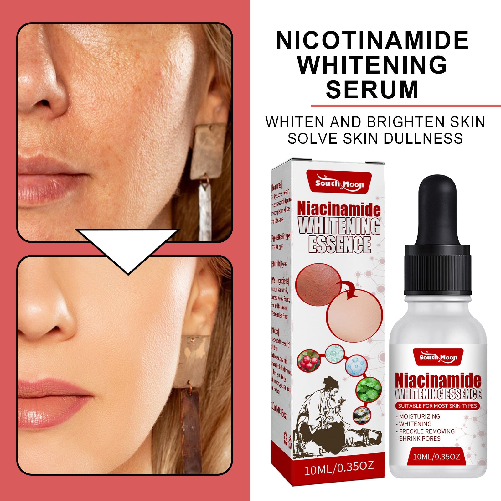 South Moon Nicotinamide Skin Care Essence Facial Skin Hydrating And Firming Skin Care Essence - 5 - CJ