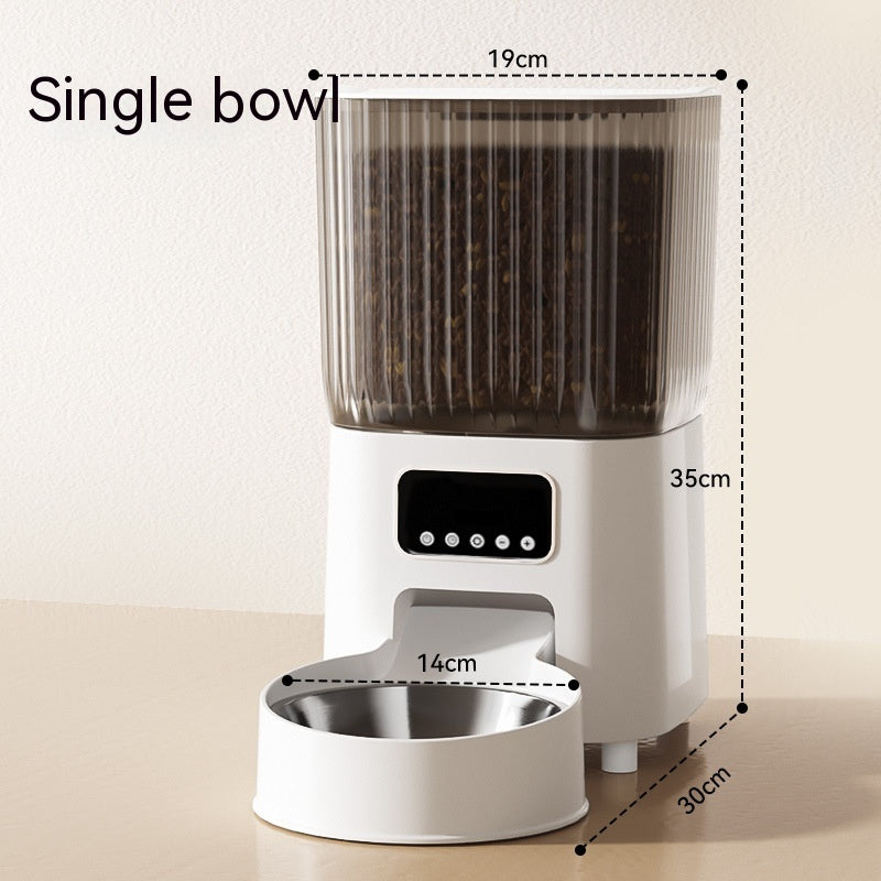Automatic Pet Feeder Cat Intelligent Remote Control Cat Food Dog Food Timing Quantitative Video Monitoring Pet Feeding Machine - 0 - CJ
